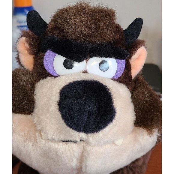 Warner Brothers Taz Tasmanian Devil Plush 10" Vintage 1987 Stuffed Animal - Picture 10 of 10